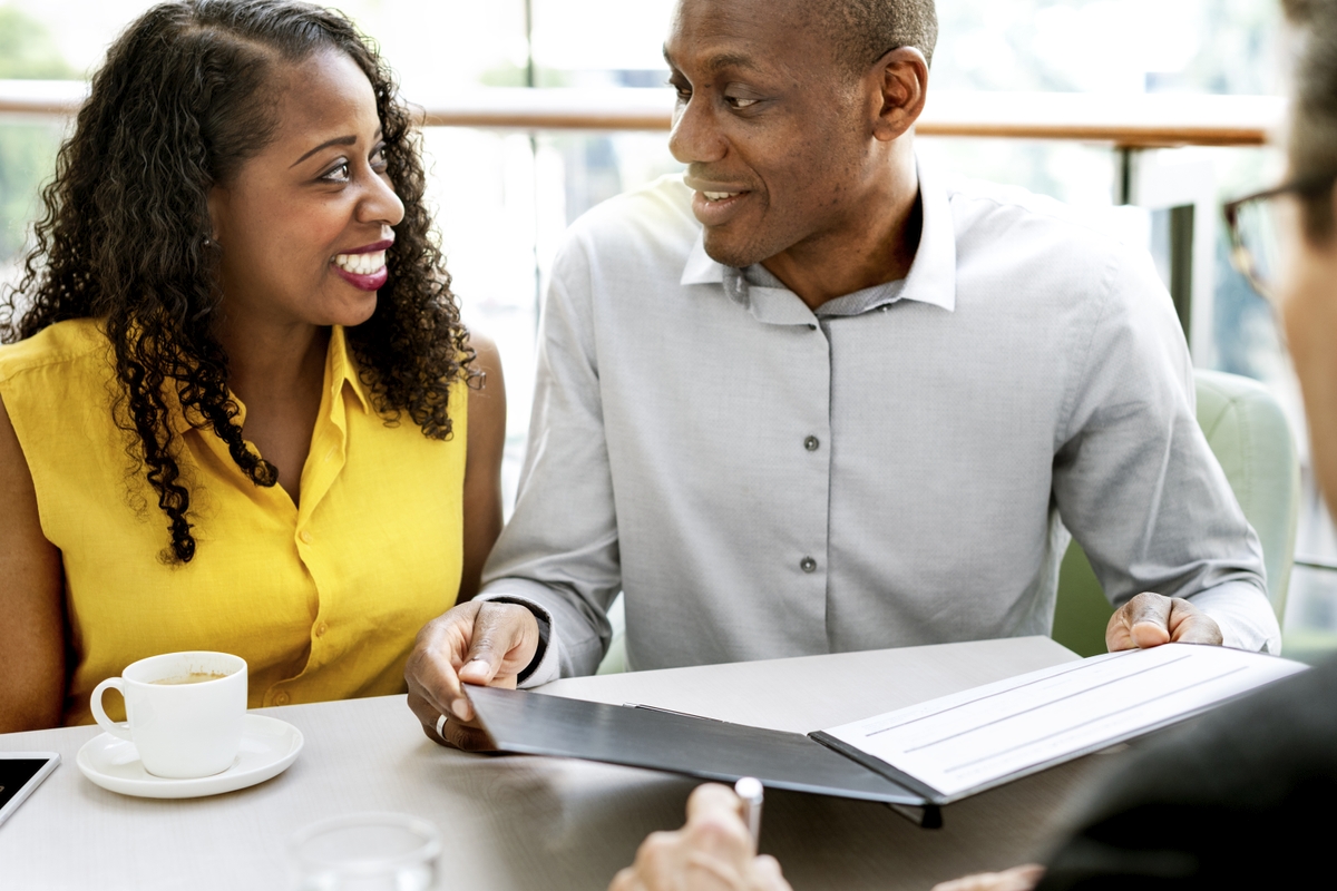 Couple Going Over Cash Value Loan